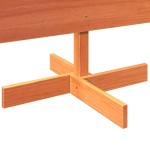 vidaXL Brad de Crăciun decorativ, maro ceruit, 180 cm, lemn pin masiv