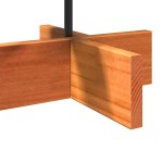 vidaXL Brad de Crăciun decorativ, maro ceruit, 60 cm, lemn pin masiv vidaXL Brad de Crăciun decorativ, maro ceruit, 60 cm, lemn pin masiv