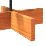 vidaXL Brad de Crăciun decorativ, maro ceruit, 80 cm, lemn pin masiv vidaXL Brad de Crăciun decorativ, maro ceruit, 80 cm, lemn pin masiv