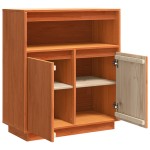 vidaXL Bufet cu raft Maro ceruit 70 x 34 x 80 cm Lemn masiv de pin vidaXL Bufet cu raft Maro ceruit 70 x 34 x 80 cm Lemn masiv de pin