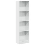 vidaXL Bibliotecă, alb extralucios, 40x24x143 cm, lemn prelucrat vidaXL Bibliotecă, alb extralucios, 40x24x143 cm, lemn prelucrat