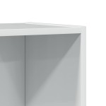 vidaXL Bibliotecă, alb extralucios, 60x24x143 cm, lemn prelucrat vidaXL Bibliotecă, alb extralucios, 60x24x143 cm, lemn prelucrat