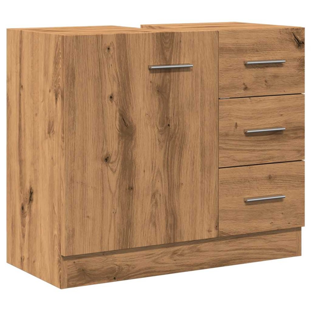 vidaXL Dulap chiuvetă, stejar artizanal, 63x30x54 cm, lemn prelucrat