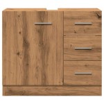 vidaXL Dulap chiuvetă, stejar artizanal, 63x30x54 cm, lemn prelucrat