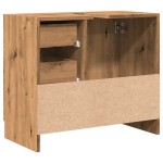 vidaXL Dulap chiuvetă, stejar artizanal, 63x30x54 cm, lemn prelucrat