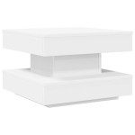 vidaXL Măsuță cafea rotativă 360 grade, alb 50x50x34,5 cm vidaXL Măsuță cafea rotativă 360 grade, alb 50x50x34,5 cm