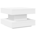 vidaXL Măsuță cafea rotativă 360 grade, alb 50x50x34,5 cm vidaXL Măsuță cafea rotativă 360 grade, alb 50x50x34,5 cm
