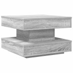 vidaXL Măsuță cafea rotativă 360 grade, sonoma gri 50x50x34,5 cm vidaXL Măsuță cafea rotativă 360 grade, sonoma gri 50x50x34,5 cm