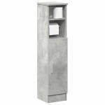 vidaXL Dulap de baie cu suport role, gri beton, 20,5x22x90 cm