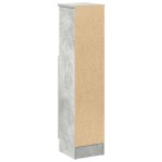 vidaXL Dulap de baie cu suport role, gri beton, 20,5x22x90 cm