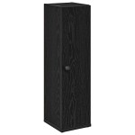 vidaXL Dulap de baie cu suport role, negru, 20,5x22x72 cm vidaXL Dulap de baie cu suport role, negru, 20,5x22x72 cm