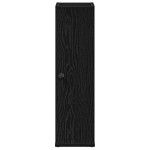 vidaXL Dulap de baie cu suport role, negru, 20,5x22x72 cm vidaXL Dulap de baie cu suport role, negru, 20,5x22x72 cm