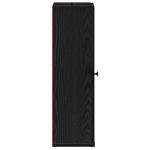 vidaXL Dulap de baie cu suport role, negru, 20,5x22x72 cm vidaXL Dulap de baie cu suport role, negru, 20,5x22x72 cm