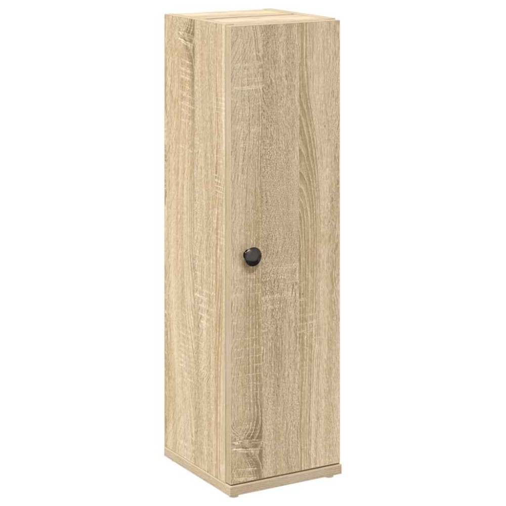 vidaXL Dulap de baie cu suport role, stejar sonoma, 20,5x22x72 cm
