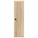 vidaXL Dulap de baie cu suport role, stejar sonoma, 20,5x22x72 cm