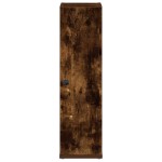 vidaXL Dulap de baie cu suport role, stejar fumuriu, 20,5x22x72 cm