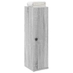 vidaXL Dulap de baie cu suport role, sonoma gri, 20,5x22x72 cm