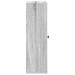 vidaXL Dulap de baie cu suport role, sonoma gri, 20,5x22x72 cm