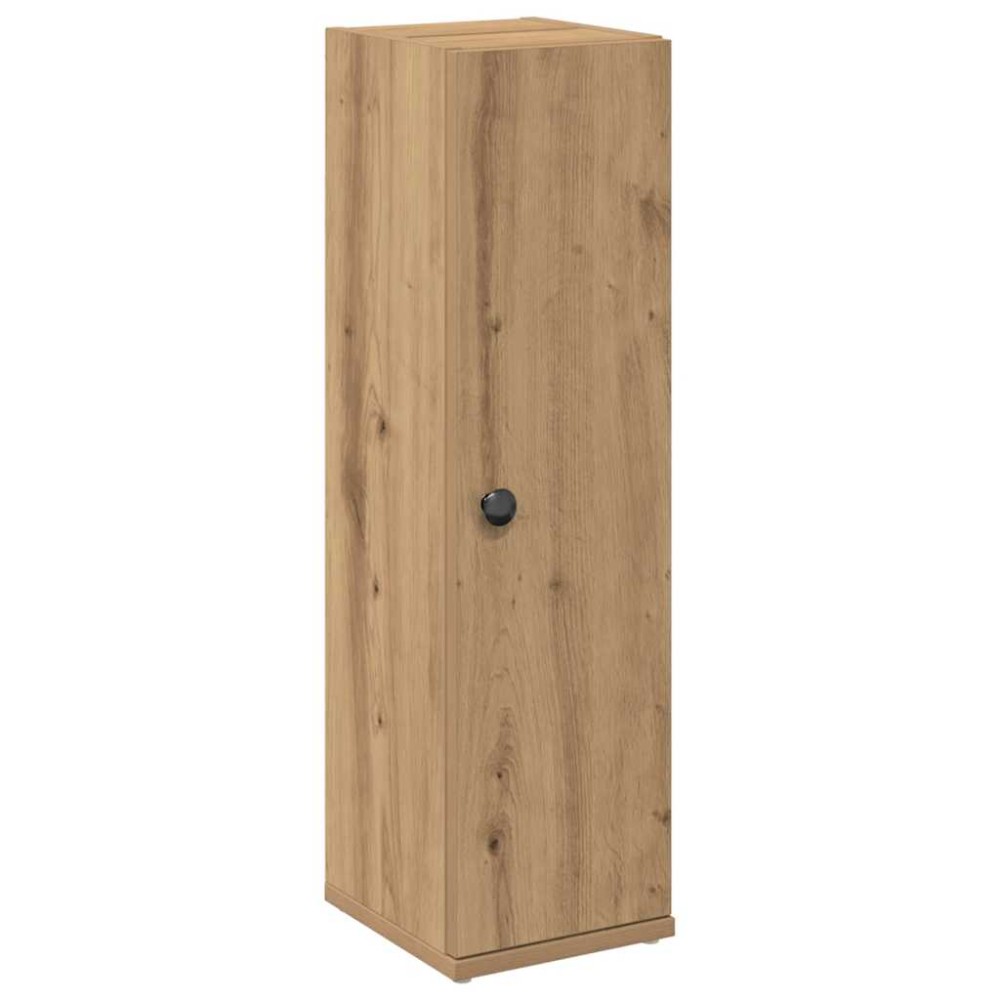 vidaXL Dulap de baie cu suport role, stejar artizanal, 20,5x22x72 cm