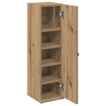 vidaXL Dulap de baie cu suport role, stejar artizanal, 20,5x22x72 cm vidaXL Dulap de baie cu suport role, stejar artizanal, 20,5x22x72 cm