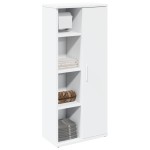 vidaXL Dulap de baie cu suport role, alb, 39x22x90 cm vidaXL Dulap de baie cu suport role, alb, 39x22x90 cm