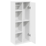 vidaXL Dulap de baie cu suport role, alb, 39x22x90 cm vidaXL Dulap de baie cu suport role, alb, 39x22x90 cm
