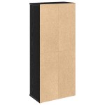 vidaXL Dulap de baie cu suport role, negru, 39x22x90 cm