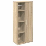 vidaXL Dulap de baie cu suport role, stejar sonoma, 39x22x90 cm vidaXL Dulap de baie cu suport role, stejar sonoma, 39x22x90 cm