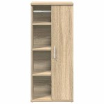 vidaXL Dulap de baie cu suport role, stejar sonoma, 39x22x90 cm vidaXL Dulap de baie cu suport role, stejar sonoma, 39x22x90 cm