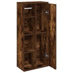 vidaXL Dulap de baie cu suport role, stejar fumuriu, 39x22x90 cm vidaXL Dulap de baie cu suport role, stejar fumuriu, 39x22x90 cm