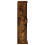 vidaXL Dulap de baie cu suport role, stejar fumuriu, 39x22x90 cm vidaXL Dulap de baie cu suport role, stejar fumuriu, 39x22x90 cm