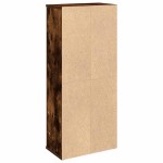 vidaXL Dulap de baie cu suport role, stejar fumuriu, 39x22x90 cm vidaXL Dulap de baie cu suport role, stejar fumuriu, 39x22x90 cm