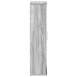 vidaXL Dulap de baie cu suport role, sonoma gri, 39x22x90 cm