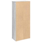 vidaXL Dulap de baie cu suport role, sonoma gri, 39x22x90 cm