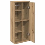 vidaXL Dulap de baie cu suport role, stejar artizanal, 39x22x90 cm vidaXL Dulap de baie cu suport role, stejar artizanal, 39x22x90 cm