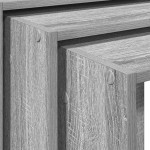 vidaXL Măsuțe laterale, 3 buc., gri sonoma, lemn prelucrat