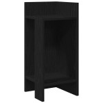 vidaXL Masă laterală cu poliță negru 25,5x27x60 cm vidaXL Masă laterală cu poliță negru 25,5x27x60 cm