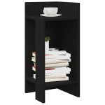 vidaXL Masă laterală cu poliță negru 25,5x27x60 cm vidaXL Masă laterală cu poliță negru 25,5x27x60 cm