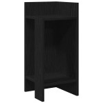 vidaXL Mese laterale 2 buc cu raft negru 25,5x27x60 cm