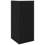 vidaXL Mese laterale 2 buc cu raft negru 25,5x27x60 cm