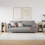 vidaXL Mese laterale 2 buc cu raft Stejar Sonoma 25,5x27x60 cm