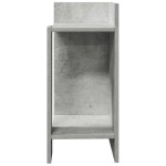 vidaXL Mese laterale 2 buc cu raft beton gri 25,5x27x60 cm