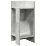 vidaXL Mese laterale 2 buc cu raft beton gri 25,5x27x60 cm