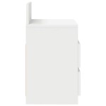vidaXL Noptiera cu 2 sertare alb 40x33x60 cm vidaXL Noptiera cu 2 sertare alb 40x33x60 cm