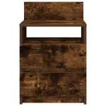 vidaXL Noptieră cu 2 sertare, stejar afumat, 40x33x60 cm vidaXL Noptieră cu 2 sertare, stejar afumat, 40x33x60 cm