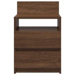 vidaXL Noptiere 2 buc cu 2 sertare Stejar maro 40x33x60 cm
