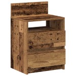 vidaXL Noptiera cu 2 sertare din lemn vechi 40x33x60 cm vidaXL Noptiera cu 2 sertare din lemn vechi 40x33x60 cm