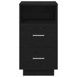vidaXL Noptiera cu 2 sertare Negru 36x36x68 cm vidaXL Noptiera cu 2 sertare Negru 36x36x68 cm