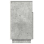 vidaXL Noptiere 2 buc cu 2 sertare Gri beton 36x36x68 cm