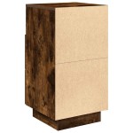 vidaXL Noptiera cu 2 sertare stejar afumat 36x36x68 cm vidaXL Noptiera cu 2 sertare stejar afumat 36x36x68 cm